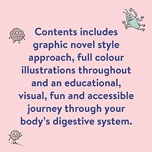 graphic novel, illustrations, illustrated, educational, fun, body, digestion